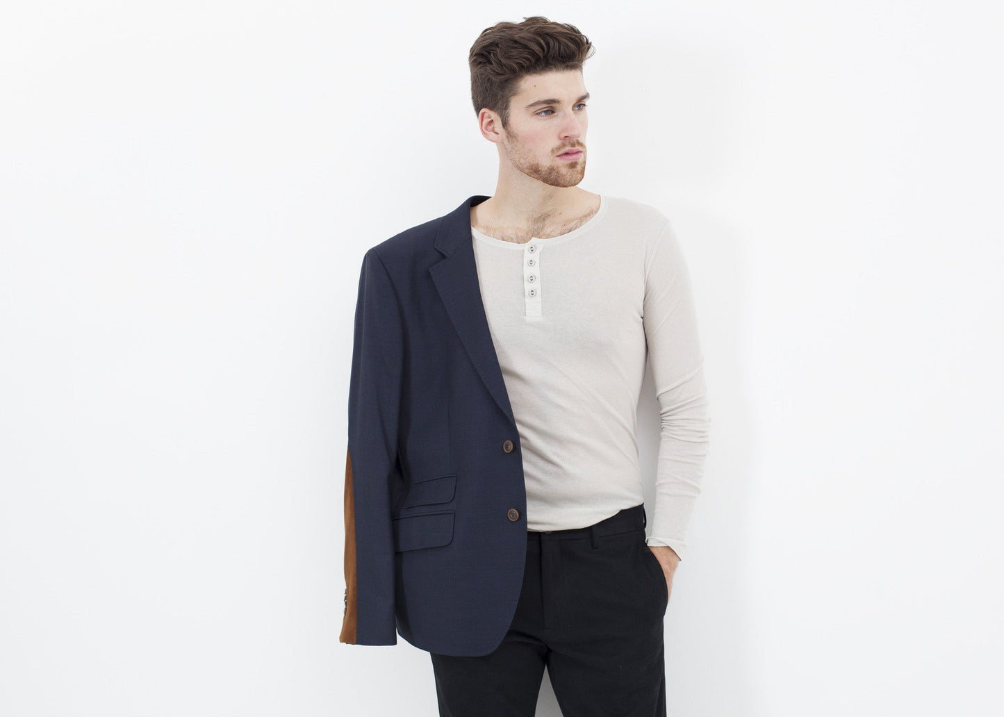 Swift Low Blazer in Navy