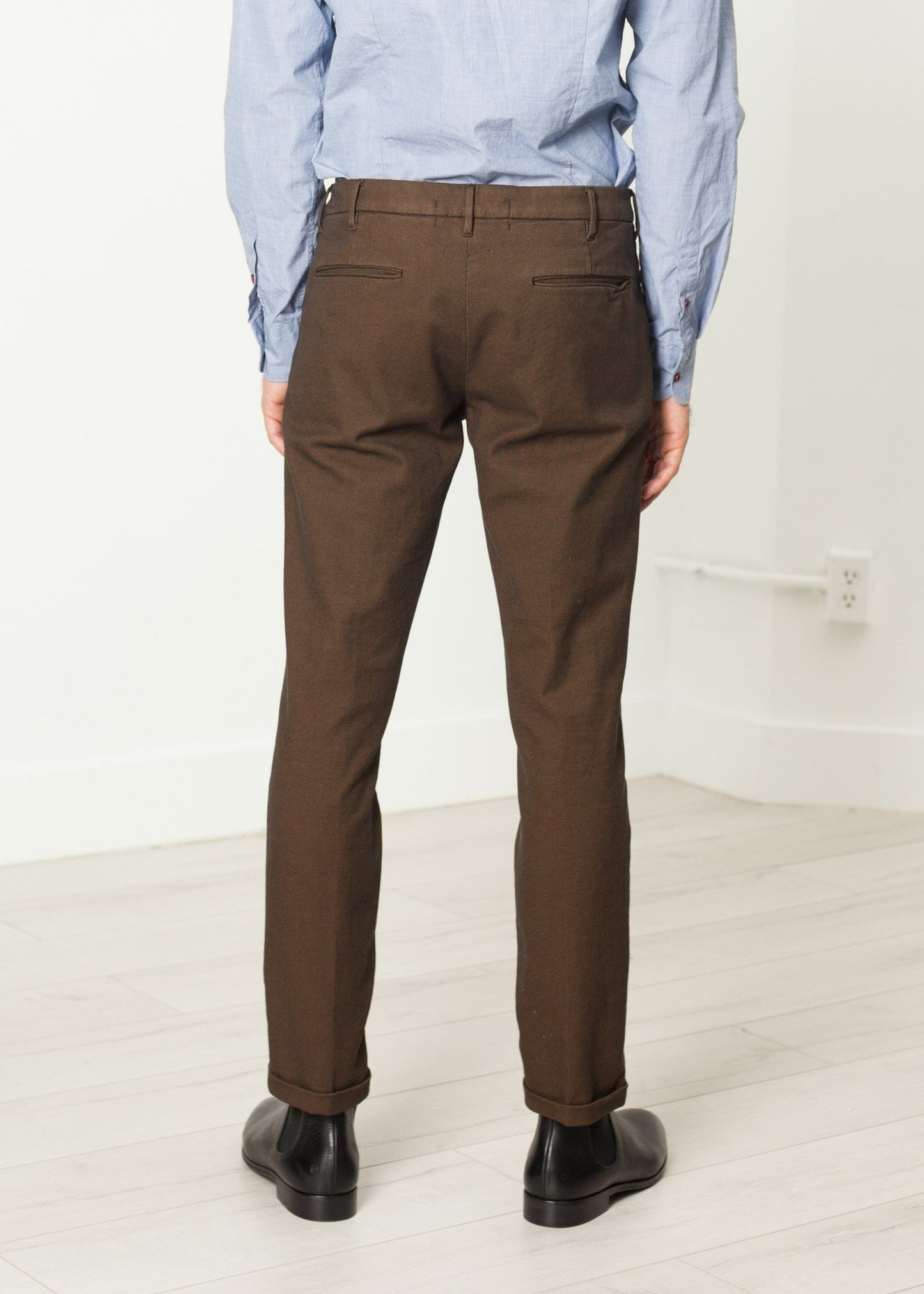 Diamond Weave Trouser in Hazel