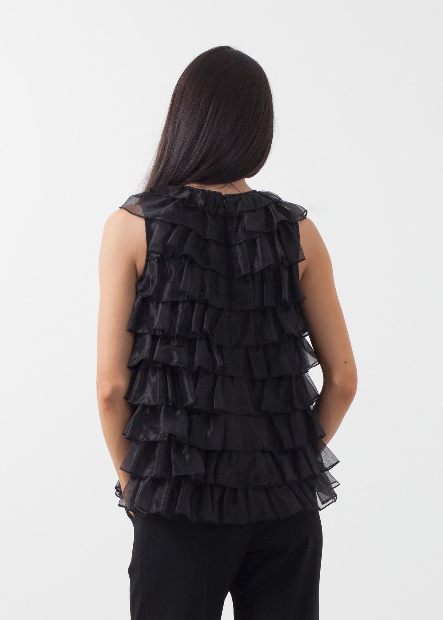 Organza Ruffle Top