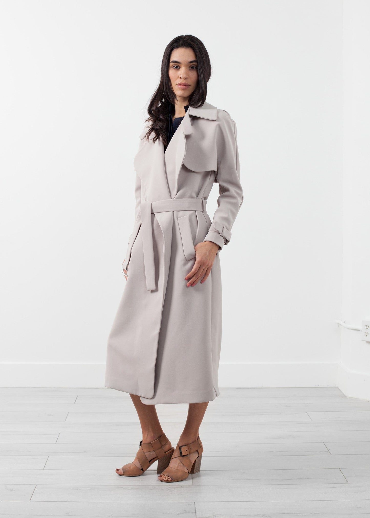 Orietta Coat in Tan